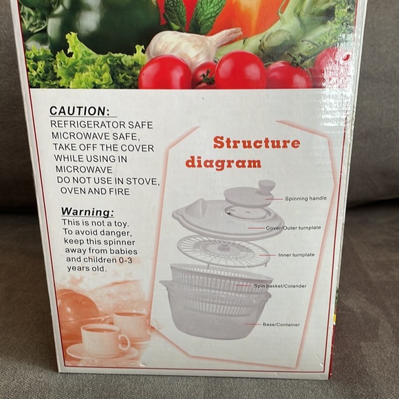 NWT.  Vegetable Spinner.  2.3 L - Picture 3 of 4
